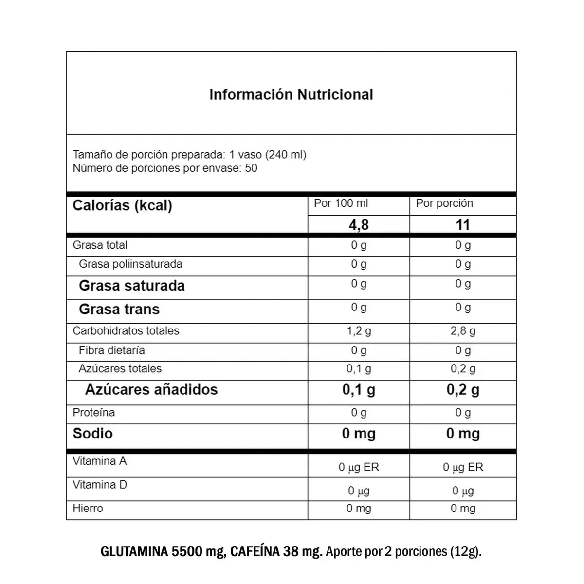 Glutamina TFP Epicus 300 Gramos (50 Servicios)
